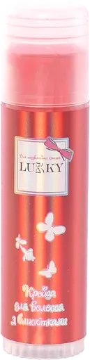 Крейда для волосся Lukky, з блискітками та ароматом вишні, блістер, 10 г, червоний (T18859)
