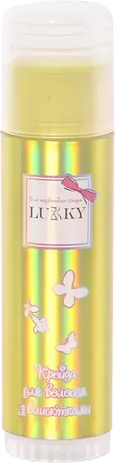 Крейда для волосся Lukky, з блискітками та ароматом ананаса, блістер, 10 г, жовтий (T18861)