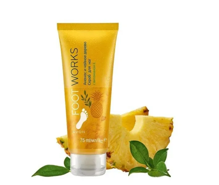 Скраб для ніг «Ананас і чайне дерево» 75 мл FootWorks AVON