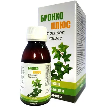 Бронхо Плюс фітосироп з плющем Ivy Leaf Extract Syrup