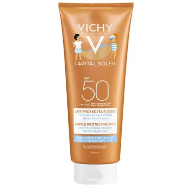 Молочко сонцезахисне водостійке для чутливої шкіри дітей, SPF 50