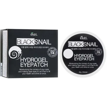 Патчі гідрогелеві для контуру очей з екстрактом чорного равлика Ekel Black Snail Hydrogel Eye Patch