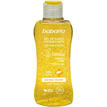 Гель-антисептик для рук з ваніллю та аргановою олією Babaria Vanilla & Argan Hand Sanitizing Gel