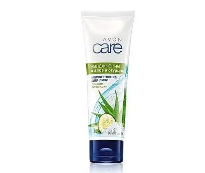 Маска-плівка для особи з алое і огірком "Зволоження" 90 мл AVON Care