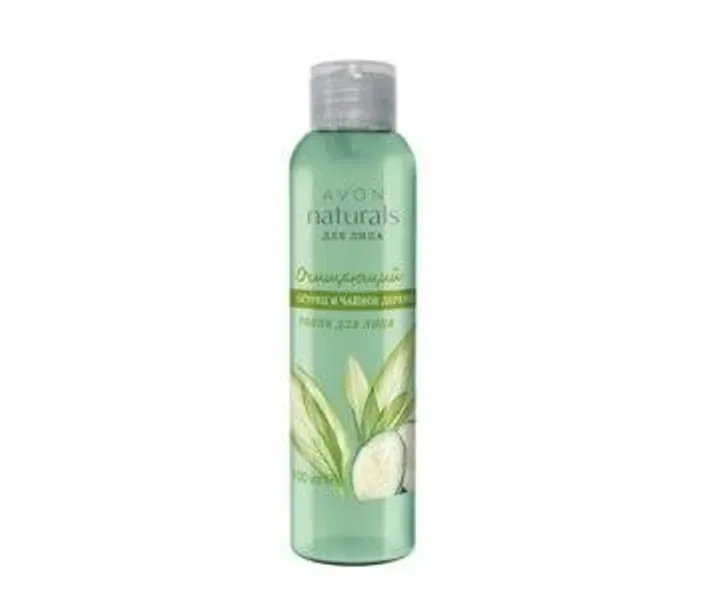Очищаючий тонік для обличчя з огірком і чайним деревом 100 мл AVON Naturals