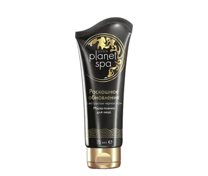 Маска-плівка SPA "Розкішна поновлення" з екстрактом чорної ікри 75 мл Planet Spa AVON