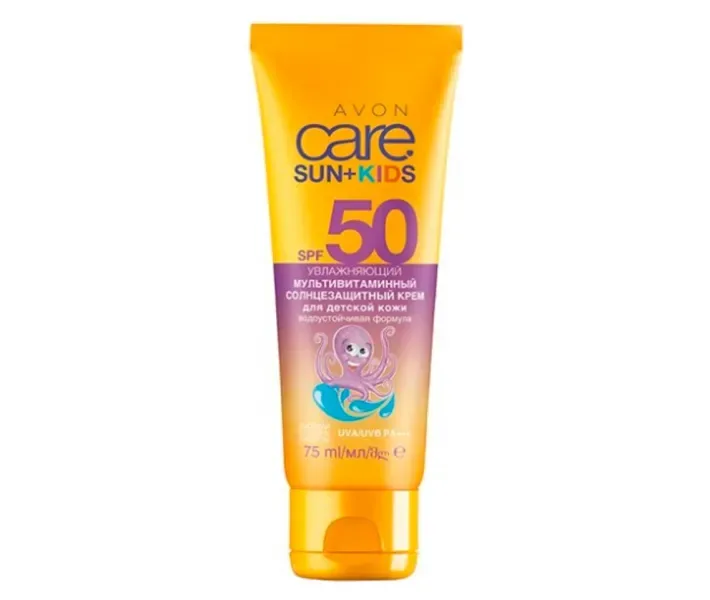Сонцезахисний крем для дітей SPF50 UVA/UVB 75 мл Care AVON