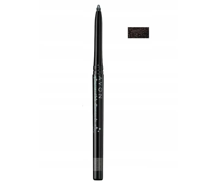 Олівець для очей BLACK BIOUX "Діамант" з блискітками True AVON
