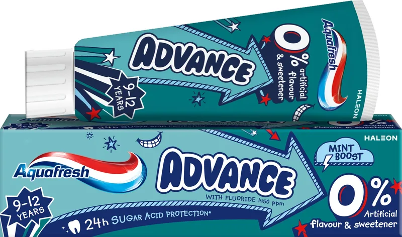 Зубна паста Aquafresh Едванс для дітей 9-12 років 75 мл