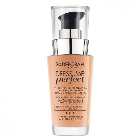 Deborah Dress Me Perfect SPF 15 - Легка тональна основа для обличчя №0 Fair Rose