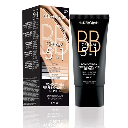 Deborah BB 5-in-1 Foundation SPF20 - Тональний крем із зволожуючим ефектом SPF20