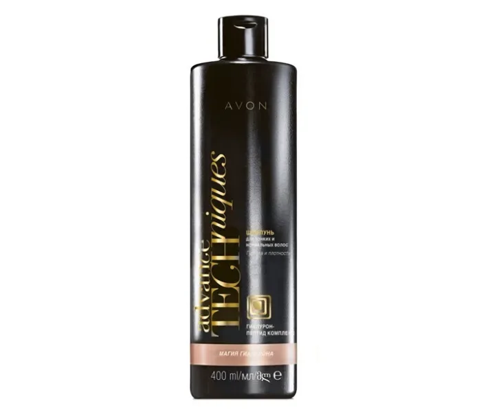 Шампунь для тонких і нормального волосся «Магія гиалурона» 400 мл AVON advance