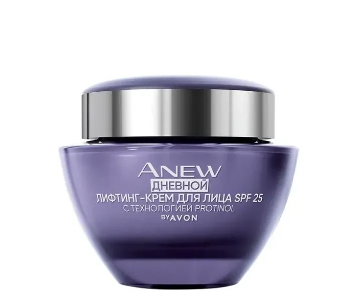 Денний ліфтинг-крем для обличчя 55+, SPF 25, 50 мл технології Protinol AVON ANEW Енью