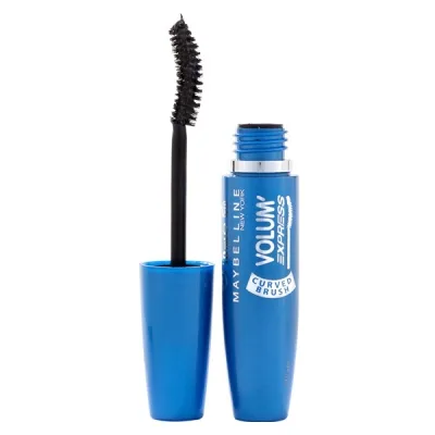 Maybelline Volum` Express Curved Brush - Туш для вій об'ємна, підкручують (чорна)