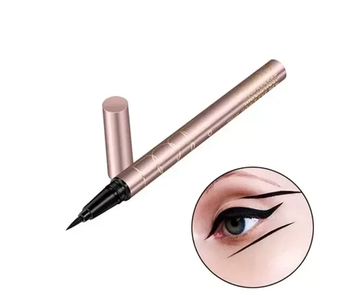 Підводка фломастер для очей водостійка O.TWO.O Rose Gold, чорна
