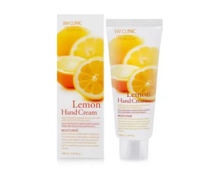 Крем для рук з екстрактом лимона 3W Clinic Lemon Hand Cream 100мл (3W0112)