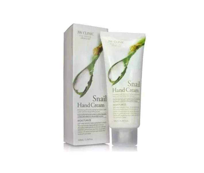 Крем для рук з равликом "Регенерація і гладкість" 3W Clinic Snail Hand Cream 100мл (3W0110)