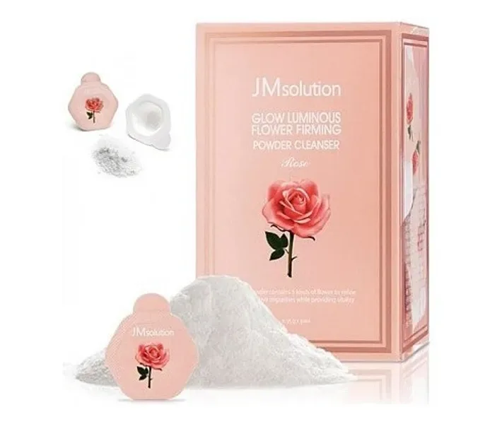 Энзимная пудра с розой JM Solution Glow Luminous Flower Firming Powder Cleanswer Rose 3g