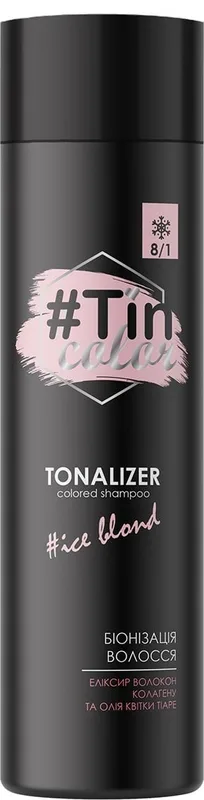 Шампунь-тоналайзер для волосся TIN COLOR Colored Shampoo відтінок 8/1 Морозний блонд 250 мл