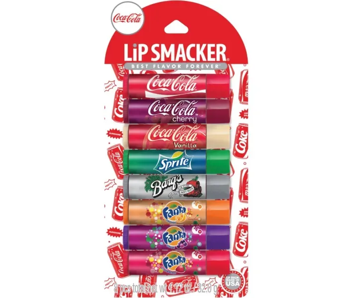 Набор бальзамов для губ Lip Smacker Coca Cola Lip Gloss Party Pack 8 шт