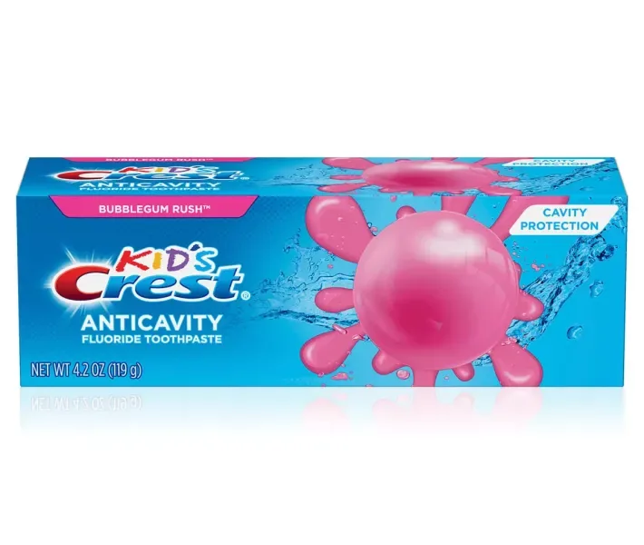 Дитяча зубна паста Crest kid's anticavity Bubblegum rush 119g