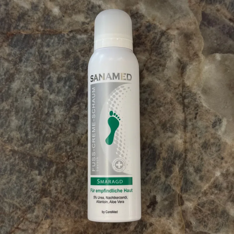 SUDA Care Sanamed Smaragd Fusscremeshaum Basisch Urea 5 сечовини