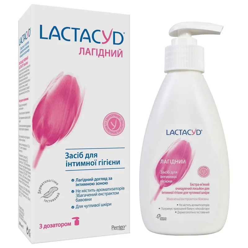 Гель для інтимної гігієни Lactacyd Лагідний з дозатором 200 мл (3374)