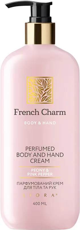 Парфумований крем для тіла та рук Liora Peony & Pink pepper French Charm 400мл