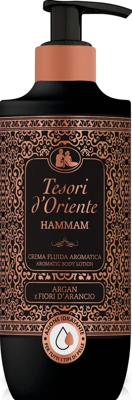 Лосьйон для тіла Tesori d'Oriente Hammam парфумований з олією аргани та апельсиновим цвітом 400 мл