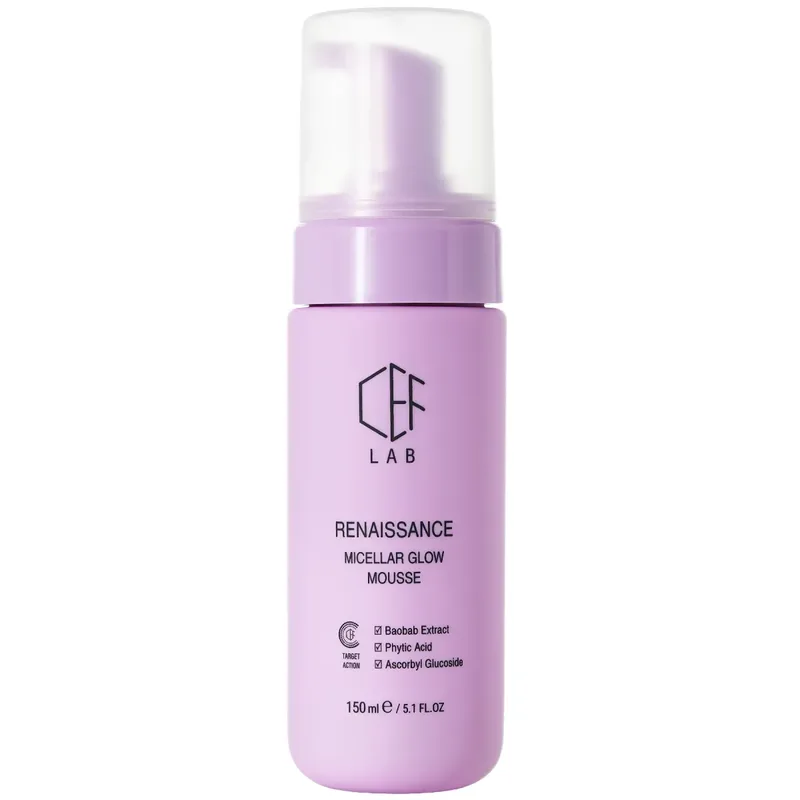 Міцелярний мус CEF LAB Renaissance Micellar Glow Mousse делікатне очищення 150 мл