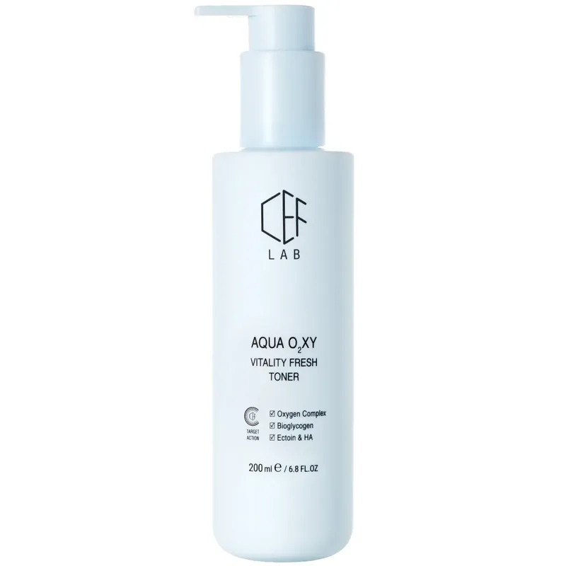 Антиоксидантний зволожуючий тонер CEF Lab Aqua O2XY Vitality Fresh Toner