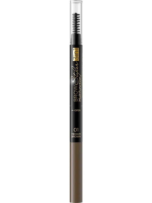 Стайлер для брів 3в1 Eveline Multifunctional Pencil On The Eyebrow багатофункціональний 11 г