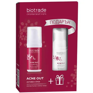 Набір для жирної і проблемної шкіри обличчя Biotrade Acne Out Set (cr/30ml + foam/20ml)
