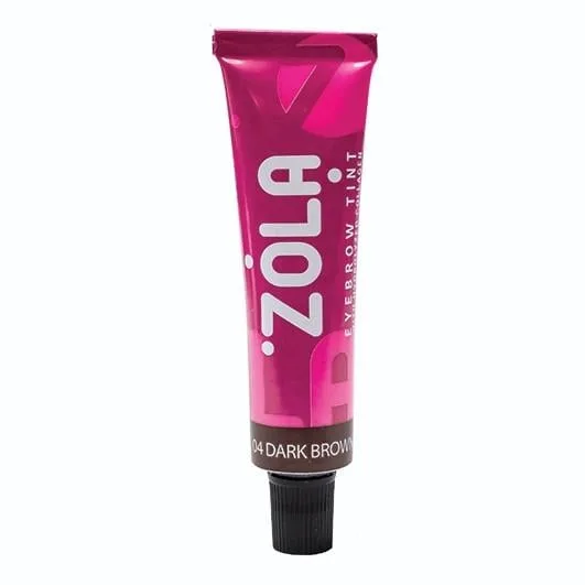 Фарба для брів з колагеном ZOLA Eyebrow Tint With Collagen 04 Dark Brown 15 мл темно-коричнева