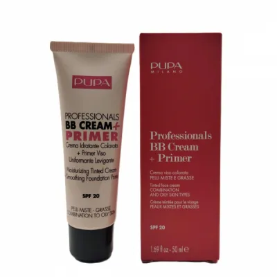 Pupa BB Cream + Primer Tone-Cream For Combination To Oily Skin