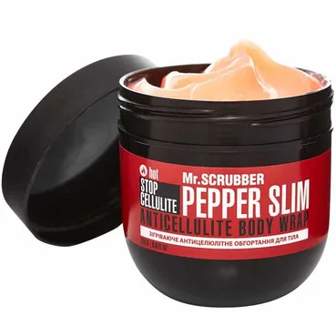 Крем зігріваючий антицелюлітний для обгортання тіла Mr.Scrubber Stop Cellulite Pepper Slim