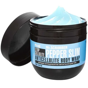 Крем антицелюлітний для холодного обгортання тіла Mr.Scrubber Stop Cellulite Pepper Slim