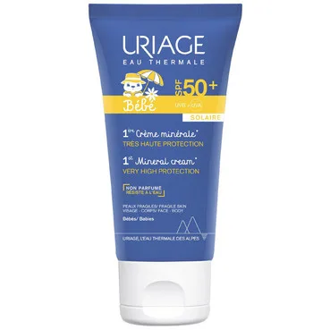Bebe 1-ий мінеральний сонцезахисний крем SPF50+Uriage BEBE 1st Mineral Cream SPF 50+