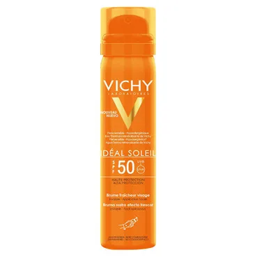 Сонцезахисний спрей для обличчя невидимий освіжаючий, SPF50