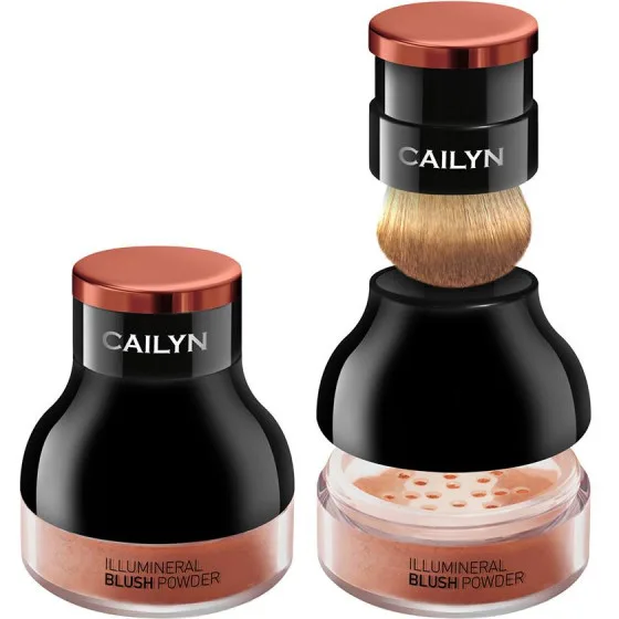 Cailyn Illumineral Blush Powder - Розсипчасті рум'яна з кистю