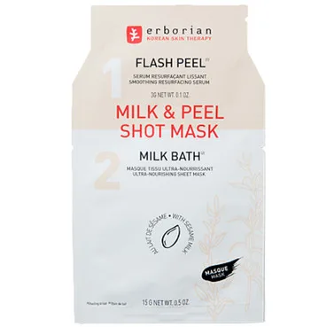 Тканинна маска "Кунжутне молоко" Milk &amp; Peel Shot Mask Erborian, 15 г