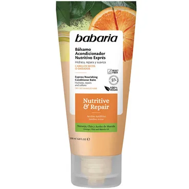 Експрес-кондиціонер для сухого і пошкодженого волосся Babaria Express Nourishing Conditioner Balm