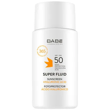 Cонцезахисний супер флюїд SPF 50 для всіх типів шкіри Babe Laboratorios Super Fluid SPF 50