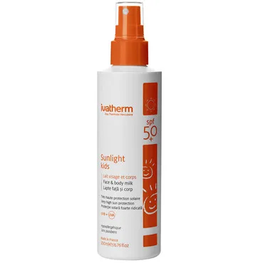 Дитяче сонцезахисне молочко з SPF50+Ivatherm Sunlight Kids Very High Sun Protection Milk SPF50+