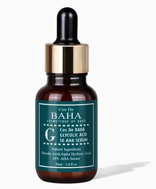 Пілинг-сироватка з гліколевою кислотою - Cos De Baha G Glycolic Acid 10 AHA Serum, 30 мл