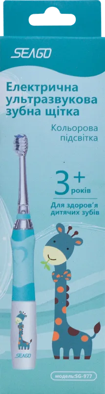 SEAGO зубна щітка електрична дитяча (батарейки)