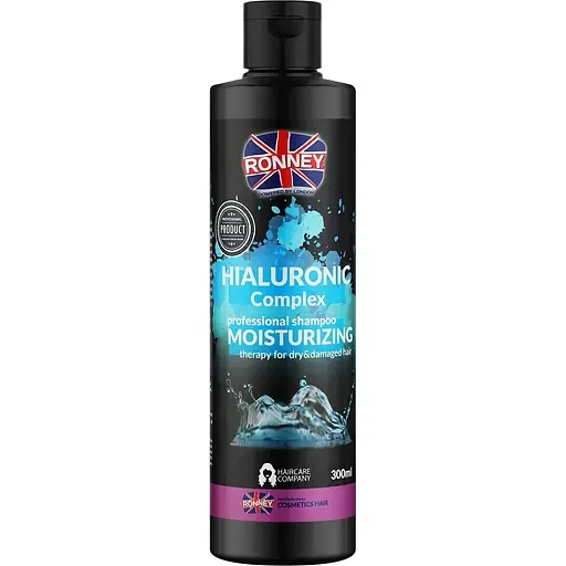 Шампунь для сухого та пошкодженого волосся Ronney Professional Hyaluronic Complex Moisturizing 300 мл