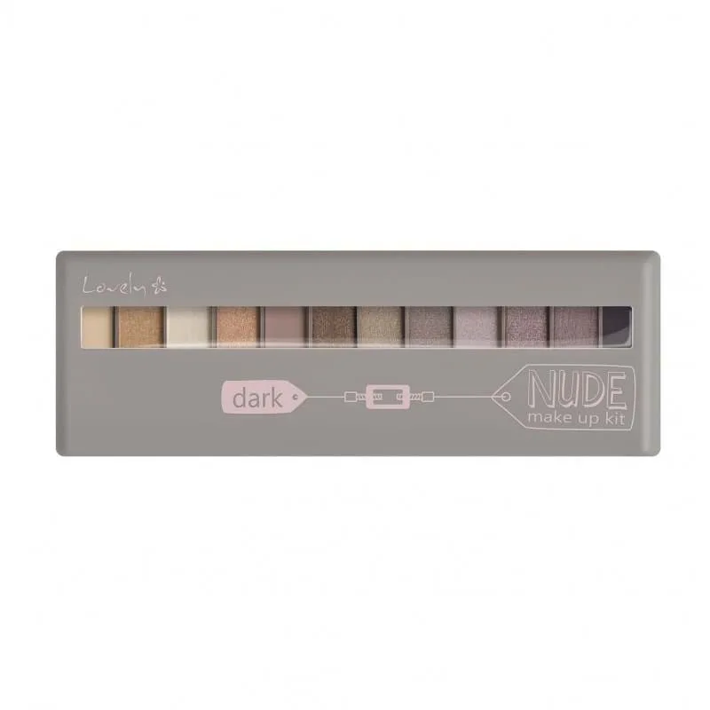 Палетка тіней для повік Lovely Dark Nude Make Up Kit