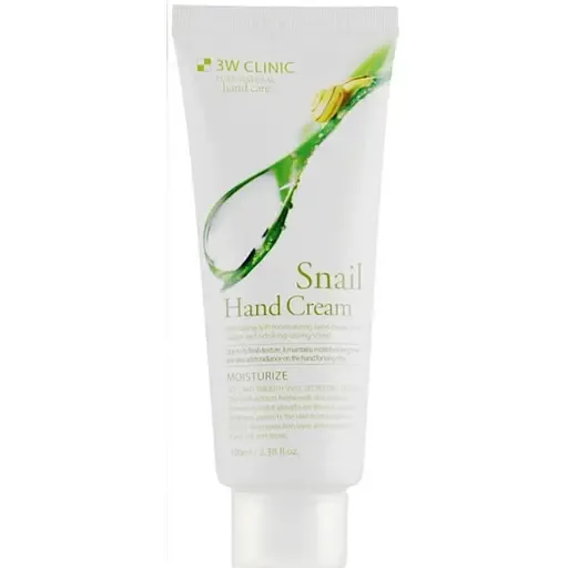 Крем для рук 3W Clinic Snail Hand Cream зволожуючий з муцином равлика 100 мл