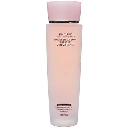 Тонер для обличчя 3W Clinic Flower Effect Extra Moisture Skin Softener зволожуючий 150 мл